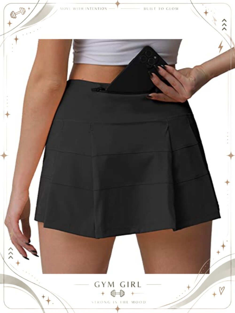 High Waisted Pleated Tennis Skirt with Pockets Athletic Golf Skorts for Women